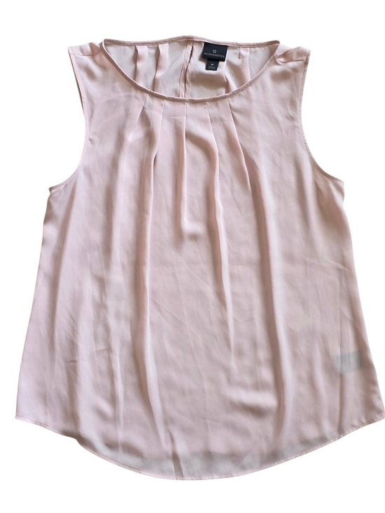 Worthington Tops - Worthington Medium Blush Pink Pleated Sleeveless Feminine Shell Blouse